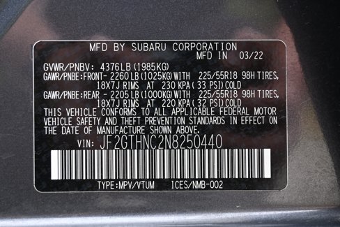 Certified 2022 Subaru Crosstrek 2.5i Limited w/ Moonroof Package 2 image 36