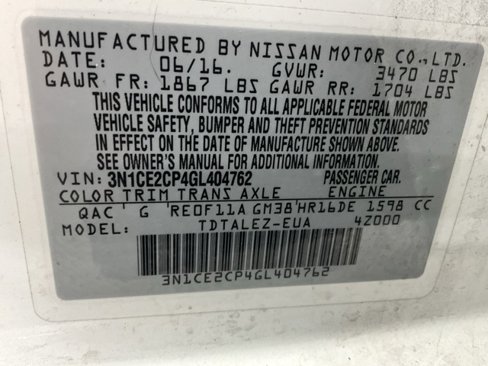 Used 2016 Nissan Versa Note SV image 23