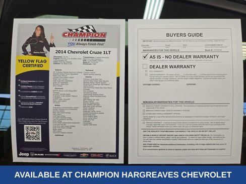 Certified 2014 Chevrolet Cruze LT image 44