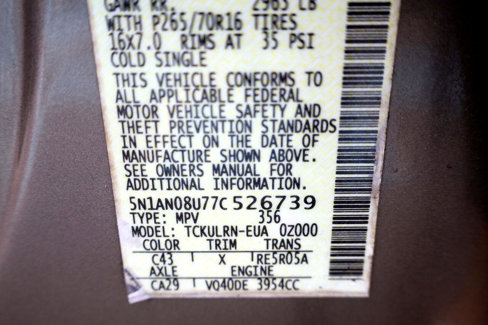 Used 2007 Nissan Xterra S w/ Utility Pkg image 14
