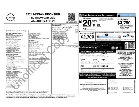 Used 2024 Nissan Frontier SV w/ Technology Package image 38