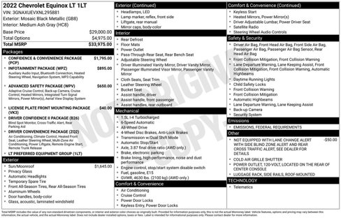 Used 2022 Chevrolet Equinox LT image 2