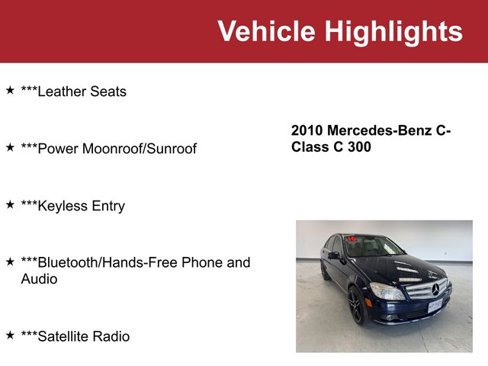 Used 2010 Mercedes-Benz C 300 4MATIC Sedan image 2
