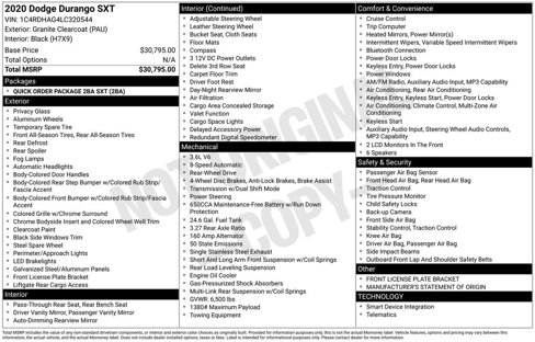 Used 2020 Dodge Durango SXT image 3