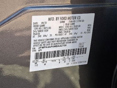 Certified 2021 Ford Edge ST image 18