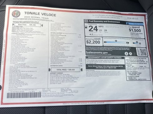 New 2025 Alfa Romeo Tonale w/ Premium Package image 49