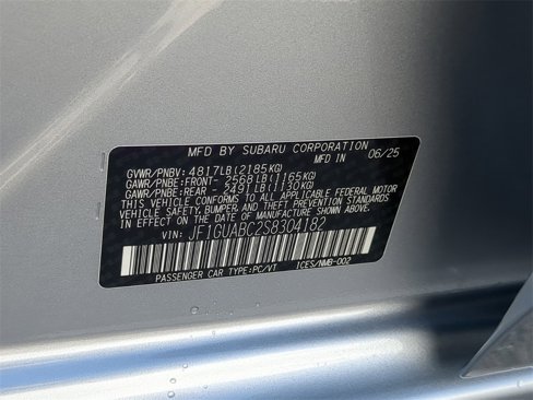 New 2025 Subaru Impreza 2.0i image 29