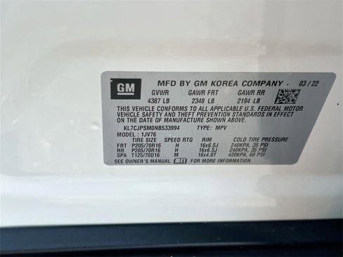 Certified 2022 Chevrolet Trax LT w/ LT Convenience Package image 31