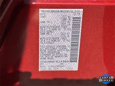 Used 2019 Nissan Pathfinder SL image 37
