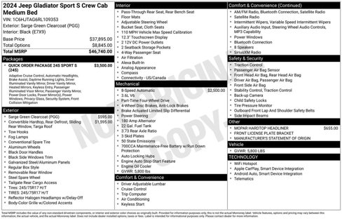 Used 2024 Jeep Gladiator Sport image 31