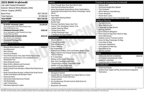Certified 2023 BMW i4 eDrive40 w/ M Sport Package image 41