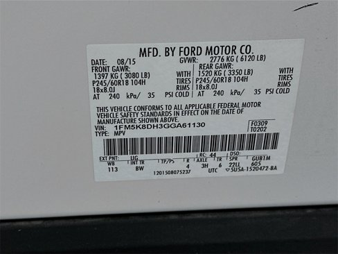 Used 2016 Ford Explorer XLT w/ Equipment Group 202A image 32