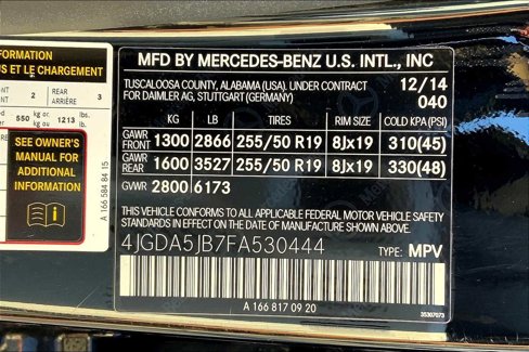Used 2015 Mercedes-Benz ML 350 2WD image 36