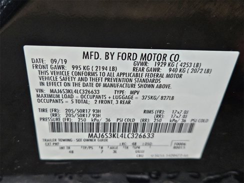 Used 2020 Ford EcoSport Titanium w/ Interior Protection Package image 34