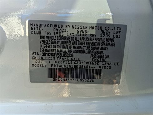 New 2025 Nissan Versa SR image 9