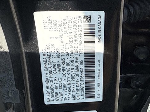 Used 2022 Honda Civic Touring image 20