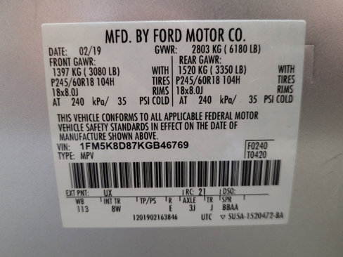 Used 2019 Ford Explorer XLT w/ Equipment Group 201A image 33