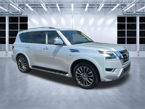 Used 2021 Nissan Armada Platinum w/ Captain's Chairs Package image 1