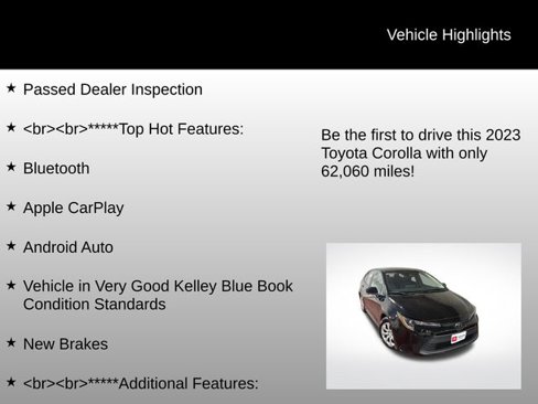 Used 2023 Toyota Corolla LE image 7