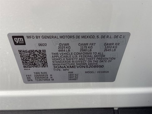 Certified 2022 Chevrolet Equinox RS w/ RS Leather Package image 34
