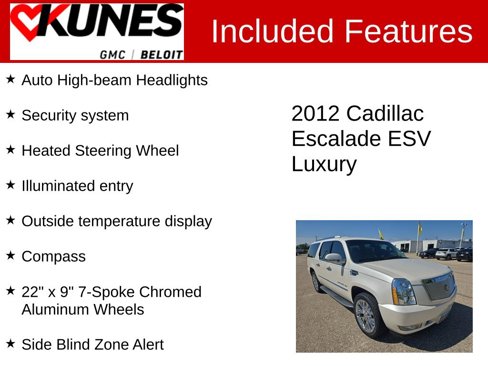Used 2012 Cadillac Escalade ESV Luxury image 3