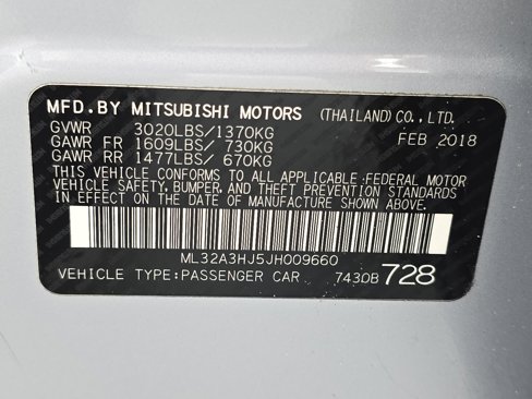 Used 2018 Mitsubishi Mirage ES image 32