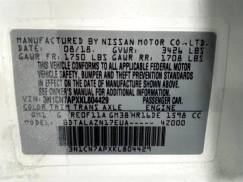 Used 2019 Nissan Versa S Plus image 20