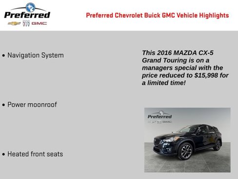 Used 2016 MAZDA CX-5 Grand Touring image 2