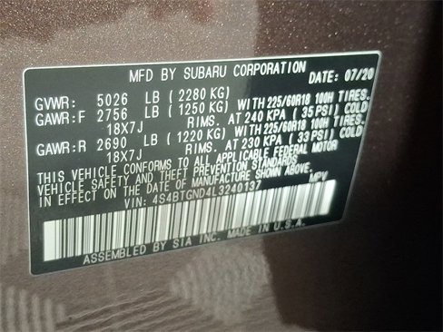 Used 2020 Subaru Outback Limited XT w/ Popular Package #2 image 28