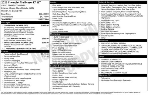 New 2026 Chevrolet TrailBlazer LT w/ Convenience Package image 4