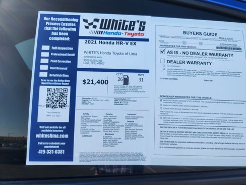 Used 2021 Honda HR-V EX image 12