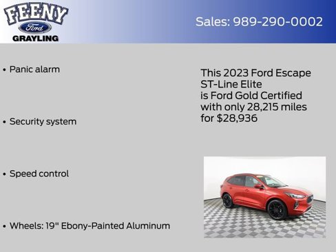 Certified 2023 Ford Escape ST-Line Elite image 9