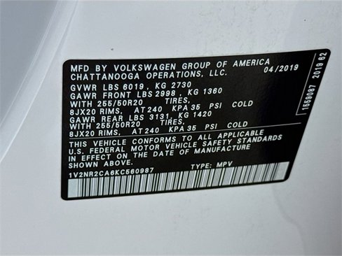 Used 2019 Volkswagen Atlas SEL Premium image 32