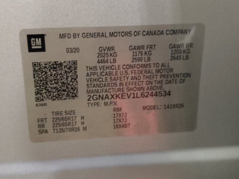 Used 2020 Chevrolet Equinox LT image 33