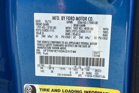 Used 2013 Ford F150 FX4 w/ Luxury Equipment Group image 53