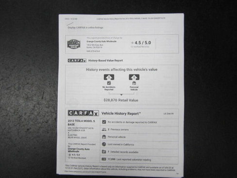 Used 2013 Tesla Model S Long Range image 28