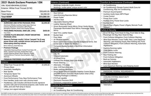 Used 2021 Buick Enclave Premium w/ Surround and Sites Package image 4