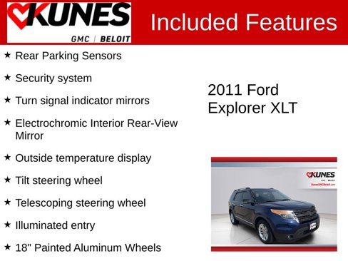 Used 2011 Ford Explorer XLT w/ 201A Rapid Spec Order Code image 3