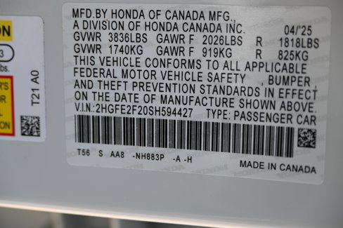 Certified 2025 Honda Civic LX image 20