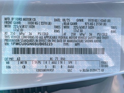 New 2025 Ford Escape Active image 50