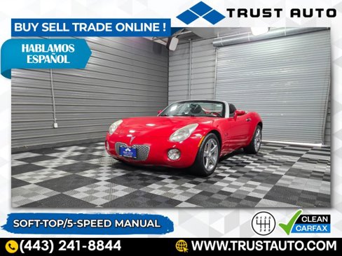 Used 2008 Pontiac Solstice Convertible w/ Preferred Package image 1