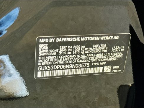 Certified 2022 BMW X3 xDrive30i w/ Convenience Package image 33