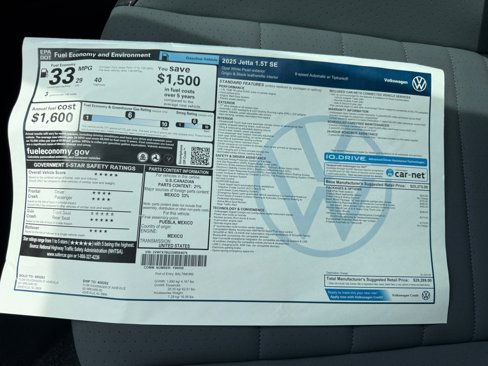 New 2025 Volkswagen Jetta SE image 33