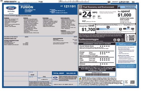 Certified 2020 Ford Fusion S image 24
