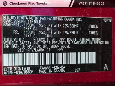 Used 2020 Toyota RAV4 XLE image 21