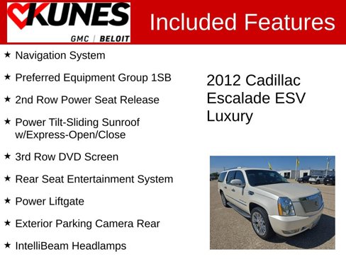 Used 2012 Cadillac Escalade ESV Luxury image 2