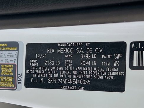 Certified 2022 Kia Forte LXS image 29