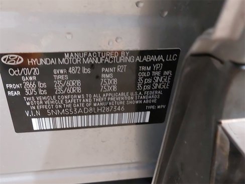 Certified 2020 Hyundai Santa Fe Limited image 36