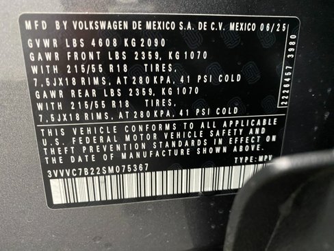 New 2025 Volkswagen Taos SE image 30
