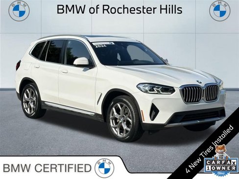 Certified 2024 BMW X3 xDrive30i w/ Premium Package w/ZPA image 1